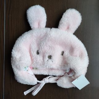 うさぎ帽子　42-48cm　新品(帽子)