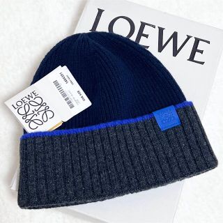 LOEWE - ロエベ 22AW ウール ビーニー ニットキャップ 帽子 アナグラム