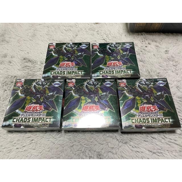 新品未開封　遊戯王　カオスインパクト　5BOX 日版