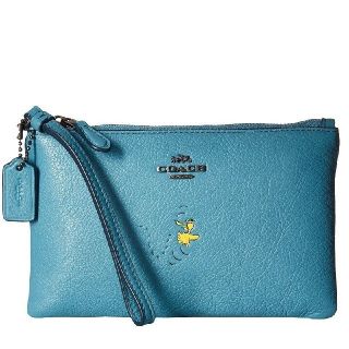 コーチ(COACH)のCoachxPeanuts限定コラボ☆Snoopyレザーリストレットポーチ(ポーチ)