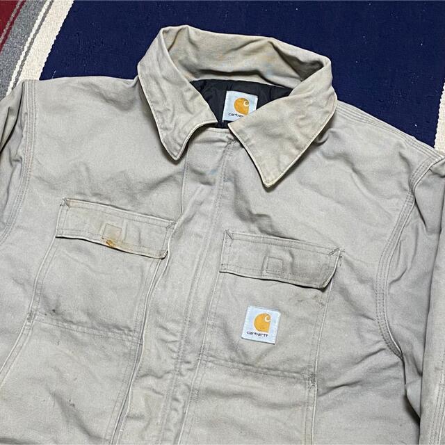 carhartt(カーハート)の90s 古着 カーハート ダック地 ジャケット ロゴタグ カバーオール メンズのジャケット/アウター(ブルゾン)の商品写真