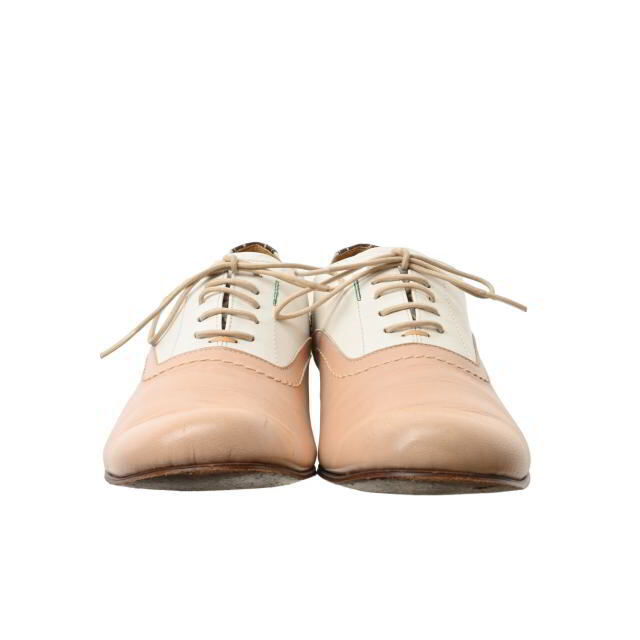 The Dress & Co. HIDEAKI SAKAGUCHI(ザドレスアンドコーヒデアキサカグチ)のThe Dress & Co. × chausser バイカラー レザーシューズ レディースの靴/シューズ(ローファー/革靴)の商品写真