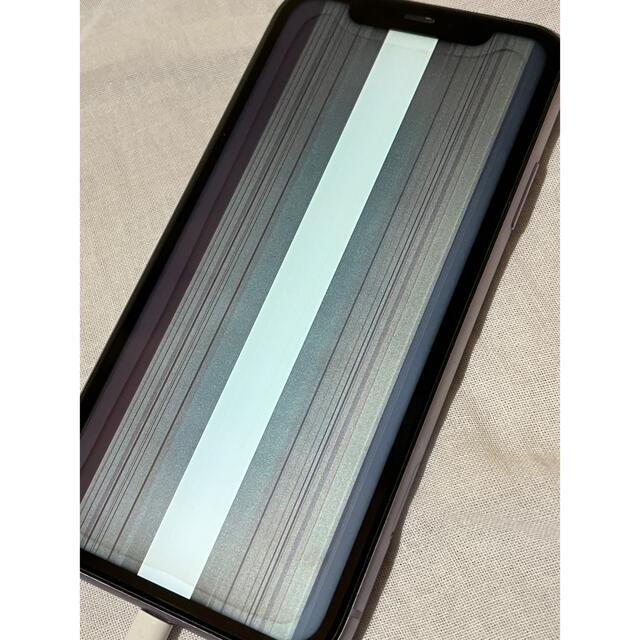 iPhone(アイフォーン)のiPhone11 128gb パープル　ジャンク品 スマホ/家電/カメラのスマートフォン/携帯電話(スマートフォン本体)の商品写真