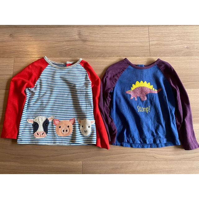 Boden(ボーデン)のmegu様専用　Boden 長袖Tシャツ2枚セット98cm /ズボン92cm  キッズ/ベビー/マタニティのキッズ服男の子用(90cm~)(Tシャツ/カットソー)の商品写真