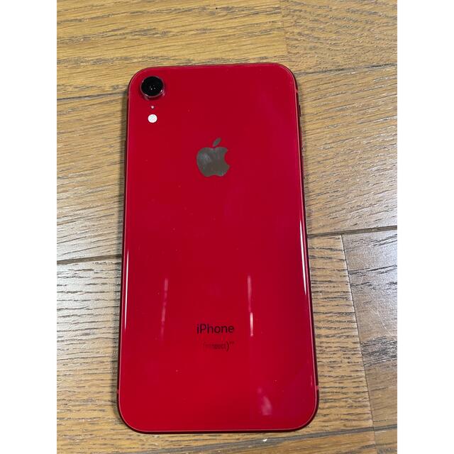 Apple(アップル)のiPhone XR SIMフリー128gb 赤 product red スマホ/家電/カメラのスマートフォン/携帯電話(スマートフォン本体)の商品写真