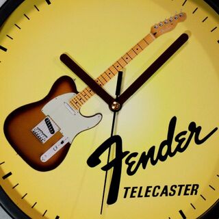 フェンダー(Fender)のFT1 FENDER フェンダー テレキャスター イラストアート 掛け時計(エレキギター)