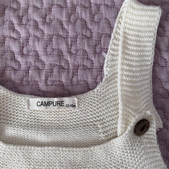 CAMPURE 海外子供服 レインボー ニット ワンピース 12-18mの通販 by mame 海外子供服 ニットロンパース 12-18m