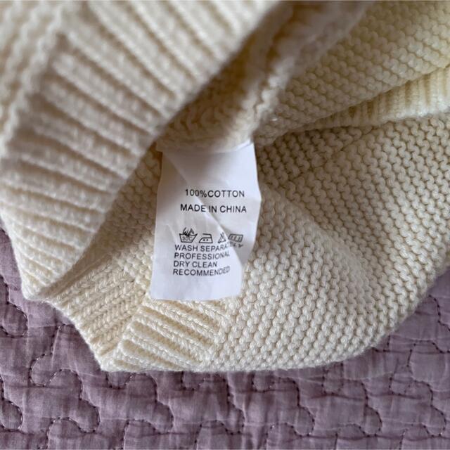 CAMPURE 海外子供服 レインボー ニット ワンピース 12-18mの通販 by mame 海外子供服 ニットロンパース 12-18m
