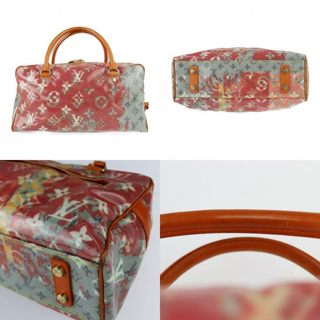 LOUIS VUITTON ルイ ヴィトン モノグラム パルプ ウィークエンダー PM ハンドバッグ M95734 コーティングキャンバス レザー ローズ マルチカラー ゴールド金具 マーク・ジェイコブス ボストンバッグ 【本物保証】