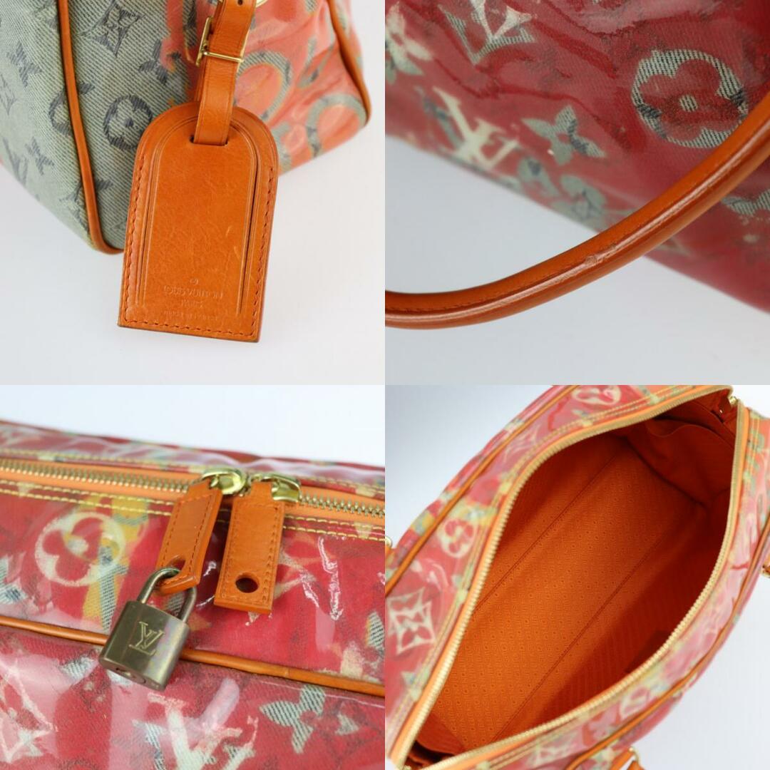 LOUIS VUITTON ルイ ヴィトン モノグラム パルプ ウィークエンダー PM ハンドバッグ M95734 コーティングキャンバス レザー ローズ マルチカラー ゴールド金具 マーク・ジェイコブス ボストンバッグ 【本物保証】