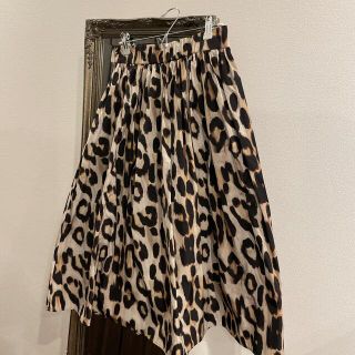 ダブルスタンダードクロージング(DOUBLE STANDARD CLOTHING)のダブルスタンダード　ヒョウ柄　ロングスカート(ロングスカート)