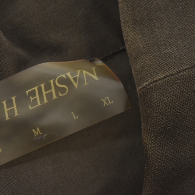 NASHE HALLIE ナシェ 20SS jacket ユニセックス クロップド ロングスリーブ ジップアップジャケット カーキ565センチ裄丈