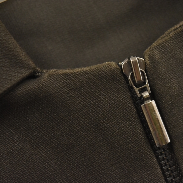 NASHE HALLIE ナシェ 20SS jacket ユニセックス クロップド ロングスリーブ ジップアップジャケット カーキ565センチ裄丈