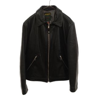 シュプリーム(Supreme)のSUPREME シュプリーム 17SS×Schott Leather Work Jacket ショット レザーワークジャケット レザージャケット シングル ライダースジャケット ブラック(ライダースジャケット)