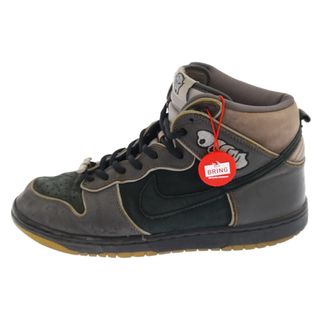 ナイキ(NIKE)のNIKE ナイキ DUNK HIGH PREMIUM SB MF Doom 313171-004 ダンク ハイ プレミアム エスビー メタル・フェイスドゥーム ハイカットスニーカー US9 ブラック(スニーカー)