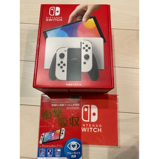 ニンテンドースイッチ(Nintendo Switch)のおまけ付き任天堂スイッチ  有機el  Nintendo Switch ホワイト(家庭用ゲーム機本体)