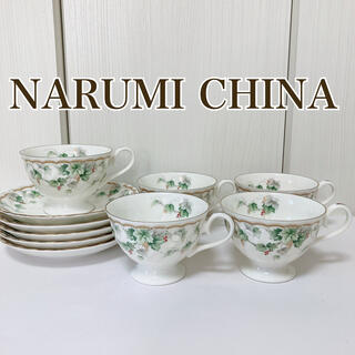NARUMI - ナルミ NARUMI CHINA 葡萄　カップソーサー 5客セット ティーセット
