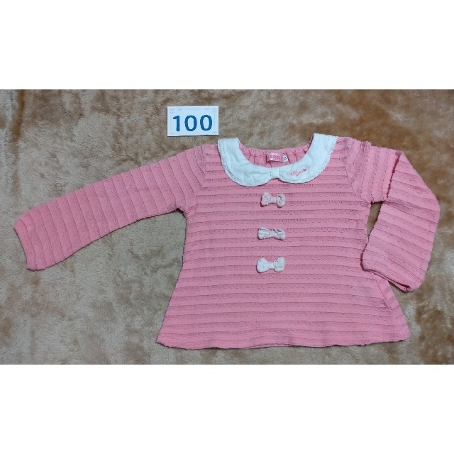 BeBe(ベベ)のキスドロップ トップス 100 キッズ/ベビー/マタニティのキッズ服女の子用(90cm~)(Tシャツ/カットソー)の商品写真