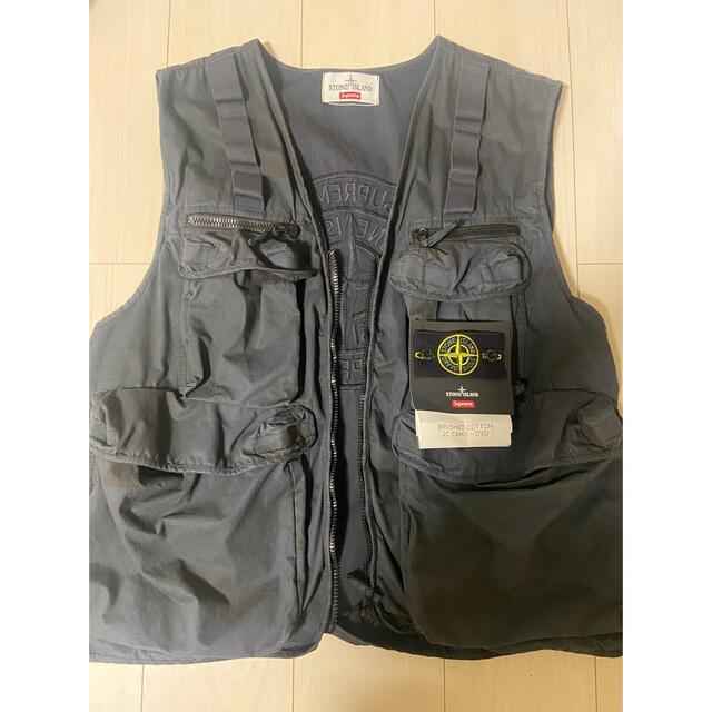 トップスsupreme stone island vest XL