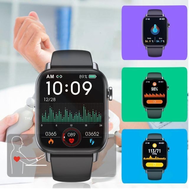 ❤️2個セット スマートウォッチ Bluetooth Android IOS対応