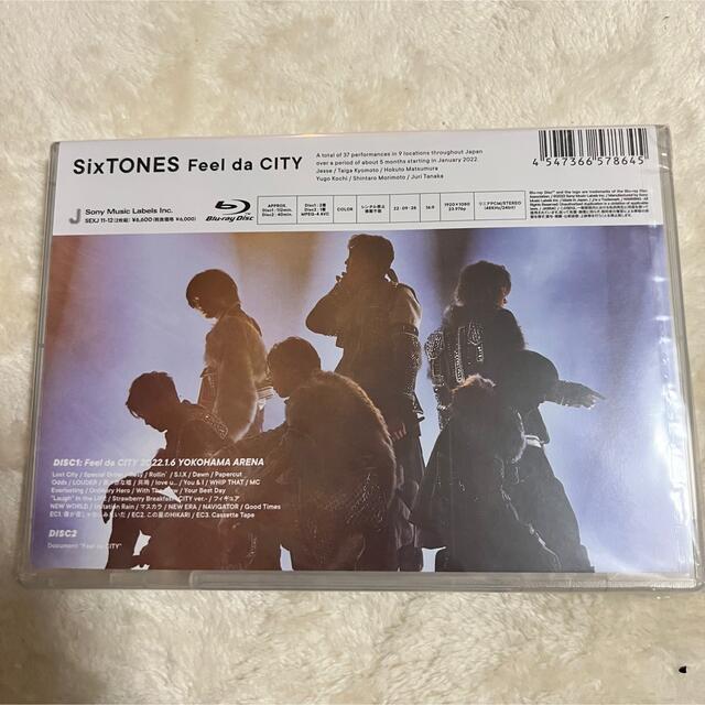 Johnny's(ジャニーズ)のSixTONES 「Feel da CITY」Blu-ray  エンタメ/ホビーのDVD/ブルーレイ(ミュージック)の商品写真