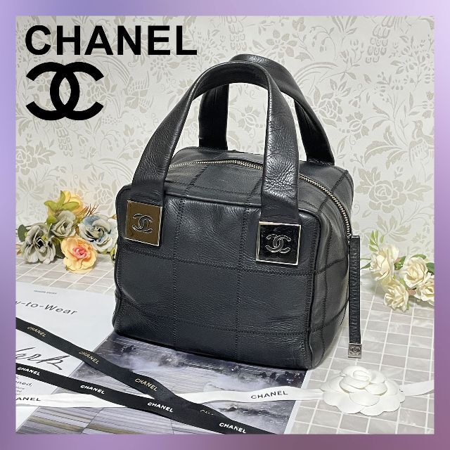 CHANEL シャネル チョコバー ミニボストン ハンドバッグ