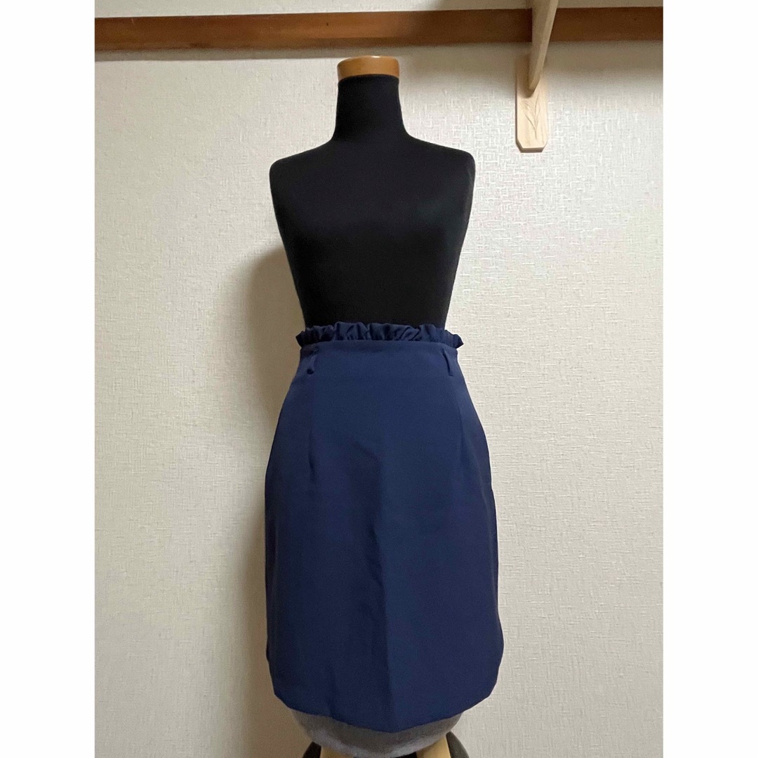 allamanda(アラマンダ)の《新品未使用》allamanda ミニフレアスカート ネイビー 38 M レディースのスカート(ミニスカート)の商品写真