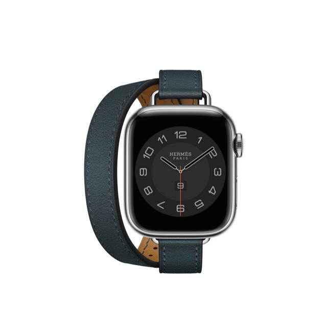 Apple Watch 45mm用 エルメス ヴェール・ルソーレザーストラップ