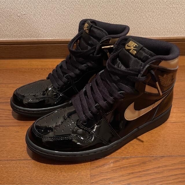 nike air jordan 1 high metalic gold 美品