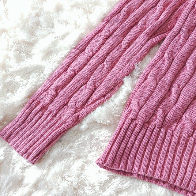 美品】ポロラルフローレン 定価2.2万円 コットンケーブルニット 美品】ポロラルフローレン 定価2.2万円 コットンケーブルニット