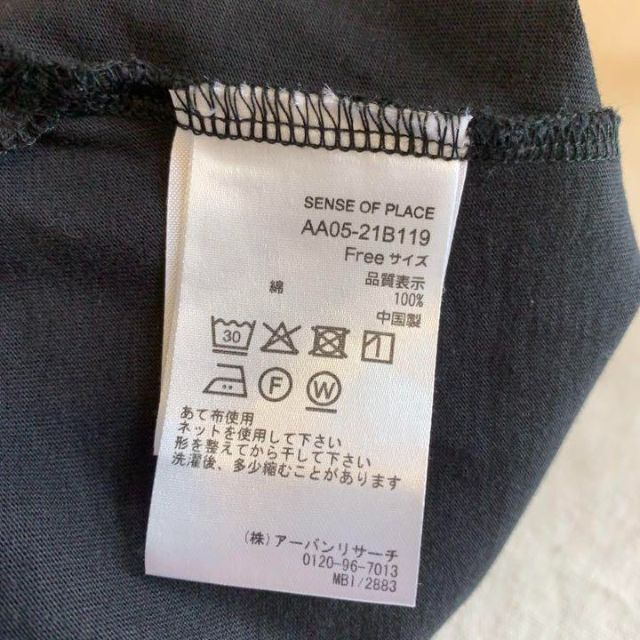 SENSE OF PLACE by URBAN RESEARCH(センスオブプレイスバイアーバンリサーチ)のSENSE OF PLACE バックシャンクルーネックTシャツ(半袖) レディースのトップス(Tシャツ(半袖/袖なし))の商品写真