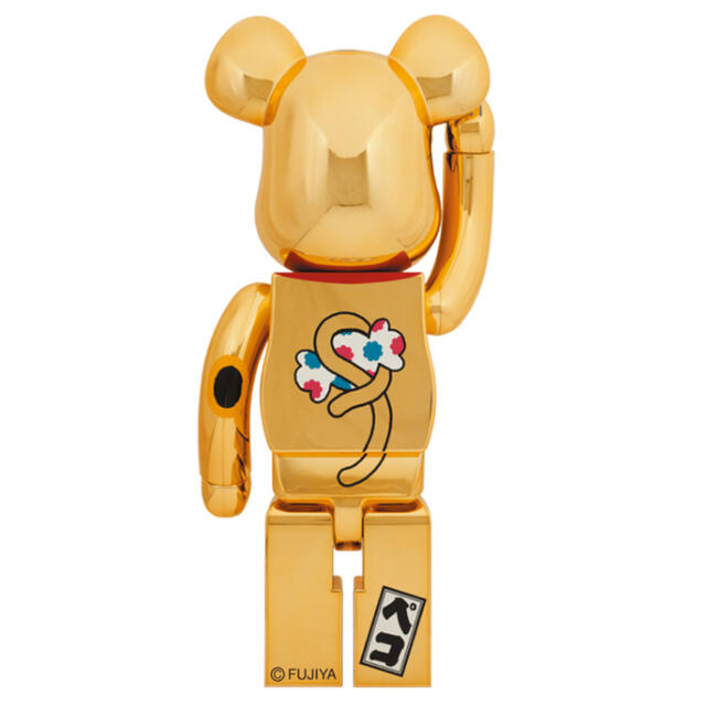 BE@RBRICK(ベアブリック)のBE＠RBRICK 招き猫 ペコちゃん 金運 金メッキ 1000％：1体 エンタメ/ホビーのフィギュア(その他)の商品写真