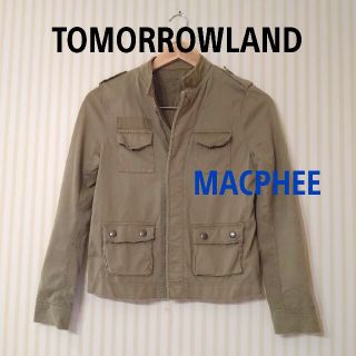 トゥモローランド(TOMORROWLAND)のTOMORROWLAND【MACPHEE】☆カットソー素材•ミリタリージャケット(ミリタリージャケット)