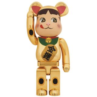 フジヤ(不二家)のBE@RBRICK 招き猫 ペコちゃん 金運 金メッキ 1000％ (キャラクターグッズ)