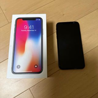 iphone x  b simフリー スペースグレイ(スマートフォン本体)