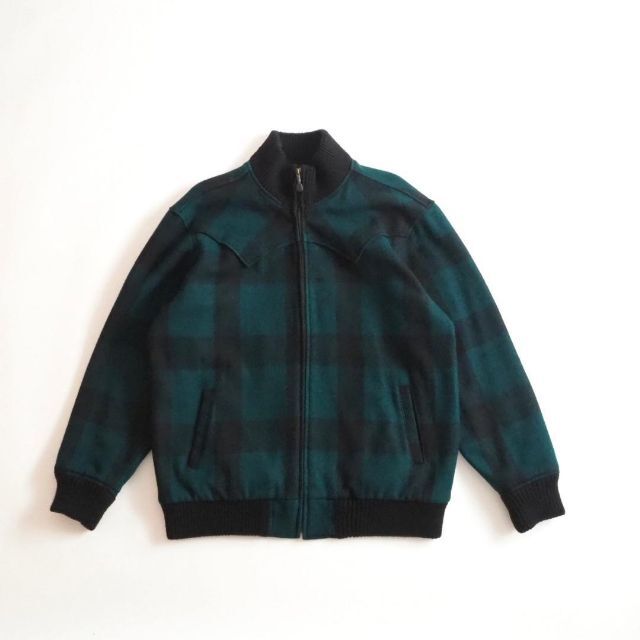 美品WOOLRICH バッファローチェックブルゾン