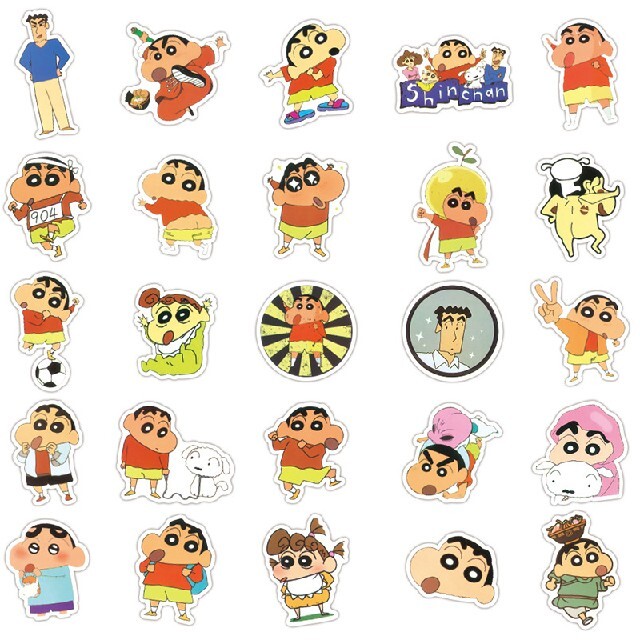 クレヨンしんちゃん ステッカー シール 50枚 エンタメ/ホビーのおもちゃ/ぬいぐるみ(キャラクターグッズ)の商品写真