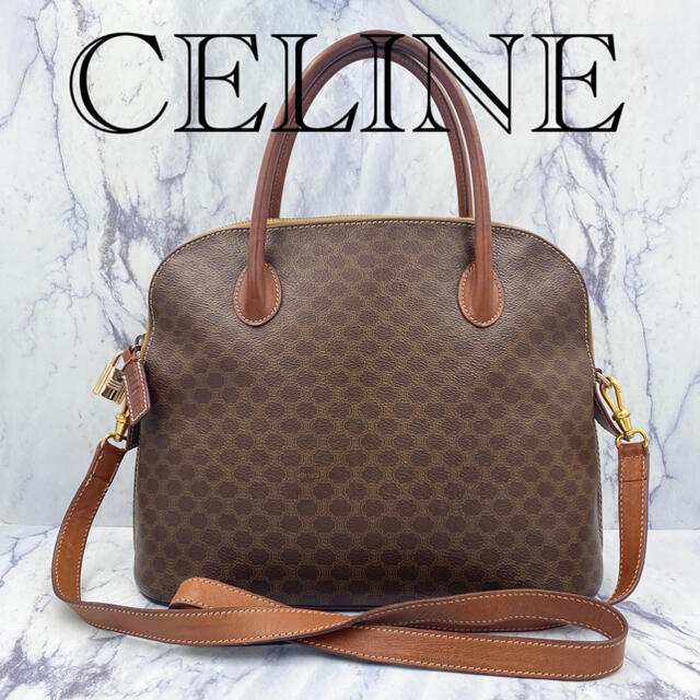 celine - オールドセリーヌ☆マカダム柄 2wayハンドバッグ ショルダー ...