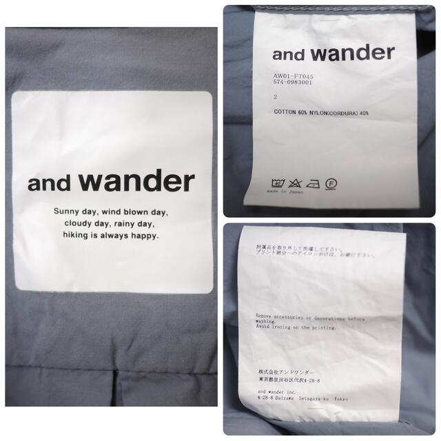 and wander(アンドワンダー)のand wander Cordura Typewriter Over Shirt メンズのトップス(シャツ)の商品写真