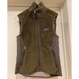 パタゴニア(patagonia)のパタゴニア　フリースベスト　レディース　茶色　XS(ベスト/ジレ)