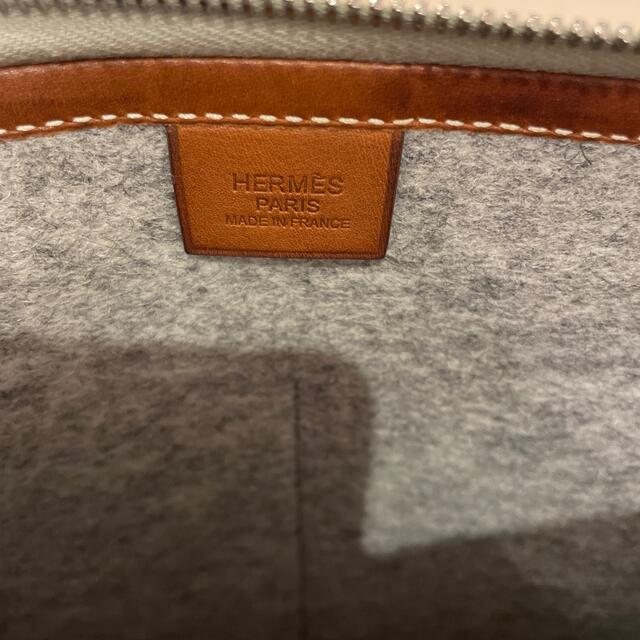 Hermes(エルメス)の激レア　HERMES クラッチバッグ フェルト&レザー レディースのバッグ(クラッチバッグ)の商品写真