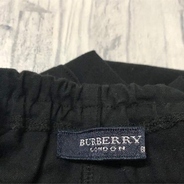BURBERRY(バーバリー)のバーバリー パンツ 80 黒　ノバチエック キッズ/ベビー/マタニティのベビー服(~85cm)(パンツ)の商品写真