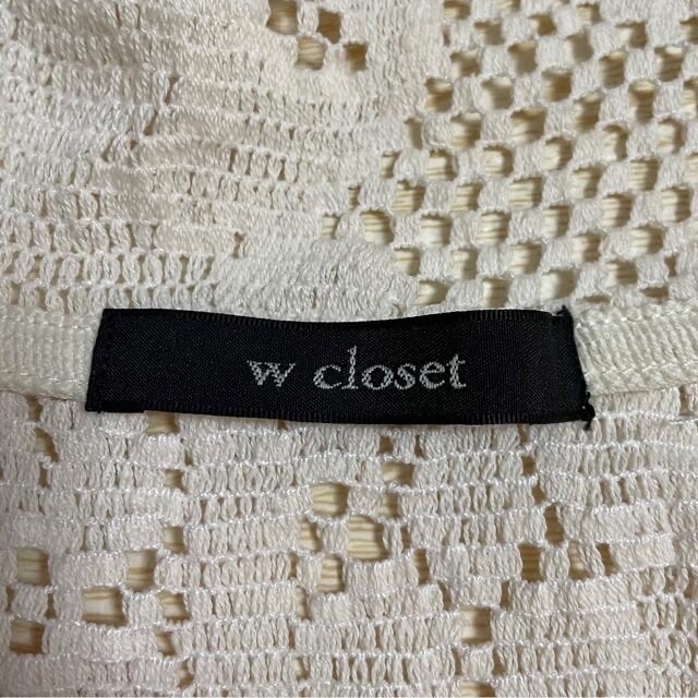 w closet(ダブルクローゼット)のレーシーネット長袖シャツ レディースのトップス(シャツ/ブラウス(長袖/七分))の商品写真