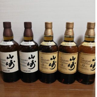 サントリー(サントリー)のサントリー　山崎　12年 ３本　ノンエイジ ２本　700ml　計５本　新品未開栓(ウイスキー)