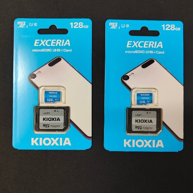 東芝(トウシバ)の新品未使用 旧東芝 KIOXIA  microSD 128GB アダプター付き スマホ/家電/カメラのスマートフォン/携帯電話(その他)の商品写真