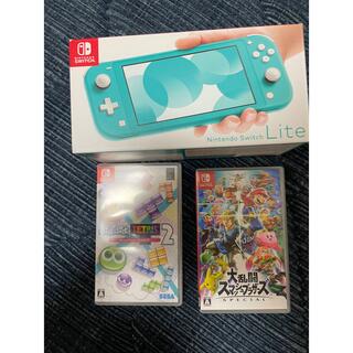 Nintendo Switch  LITE、スマブラ、テトリス2(家庭用ゲーム機本体)
