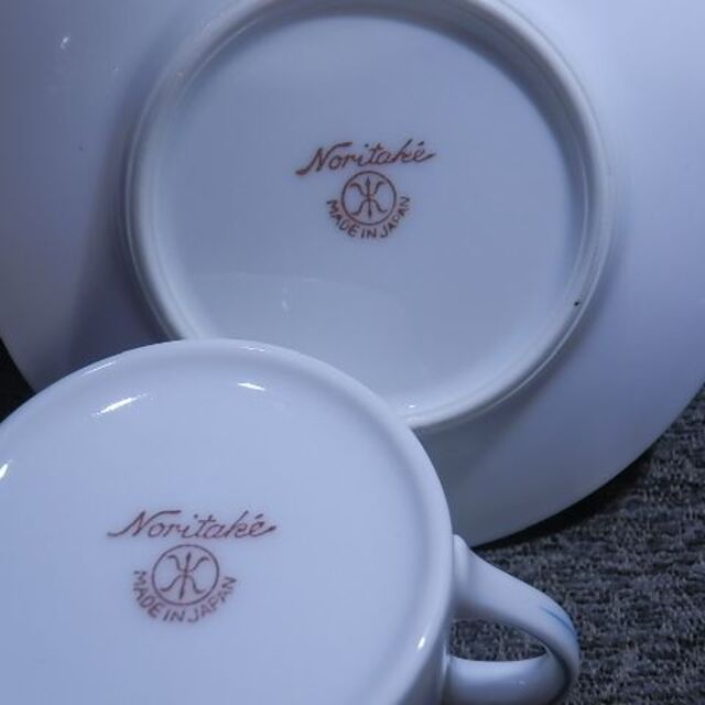 Noritake(ノリタケ)のマルキ印　　1911～41年　コーヒーカップ＆ソーサー インテリア/住まい/日用品のキッチン/食器(食器)の商品写真