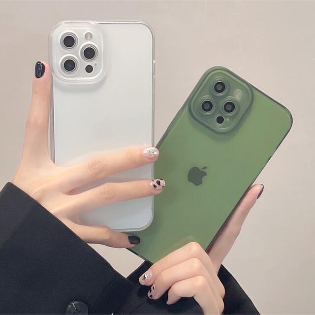 グリーン　シンプル　クリア　ブラック　ブラウン　iPhoneXRケース スマホ/家電/カメラのスマホアクセサリー(iPhoneケース)の商品写真