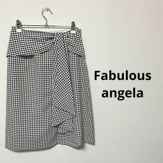 ファビュラスアンジェラ(Fabulous Angela)の【2162】Fabulous angela ギンガムチェック スカート F(ひざ丈スカート)