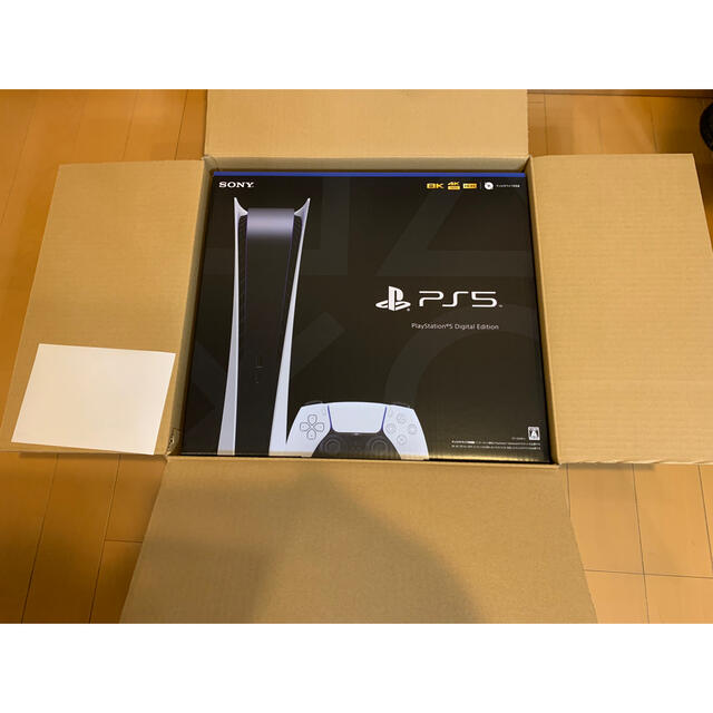 PlayStation(プレイステーション)の［新品未開封］SONY PlayStation5 デジタルエディション本体 エンタメ/ホビーのゲームソフト/ゲーム機本体(家庭用ゲーム機本体)の商品写真